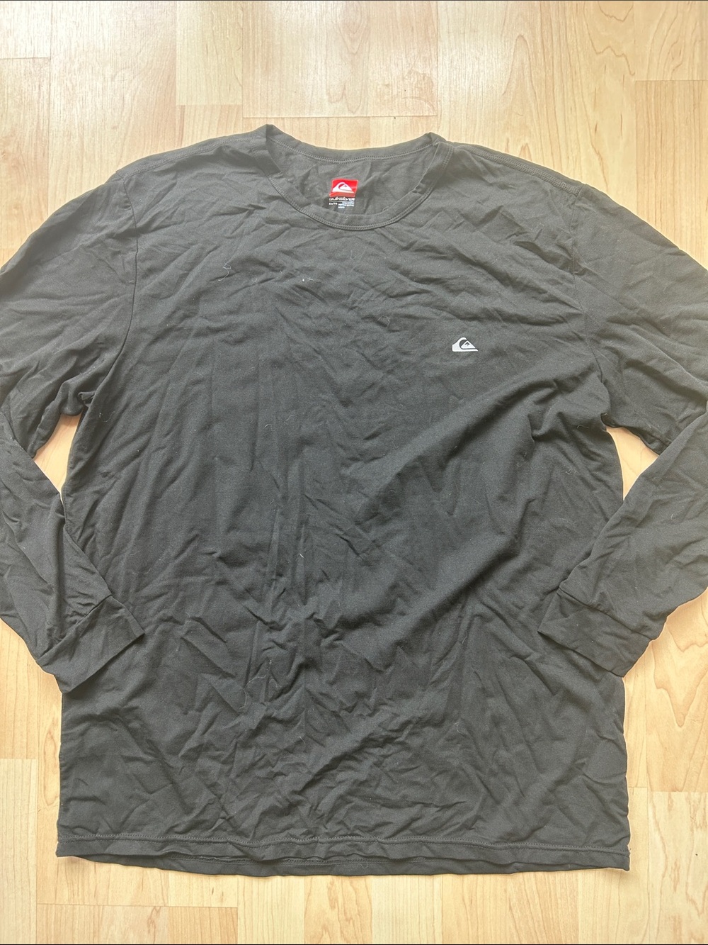 Quiksilver Men's Long Sleeve Crewneck Tee - Black XL